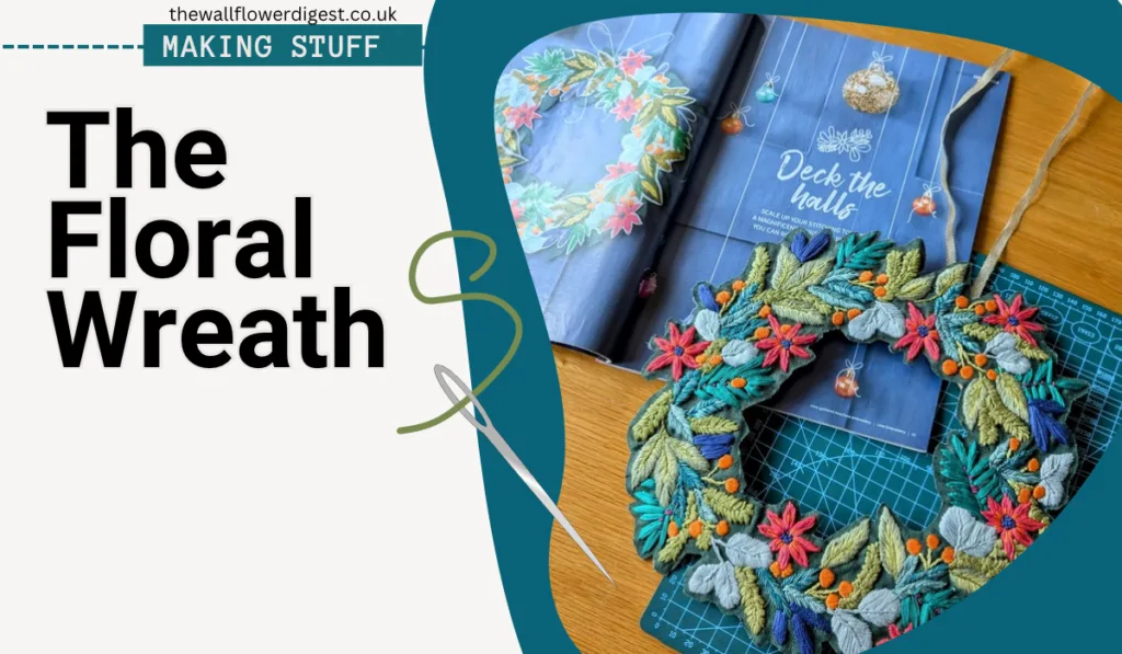 Embroidered Floral Wreath