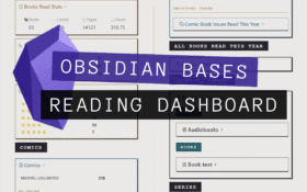 Obsidian reading dashboard