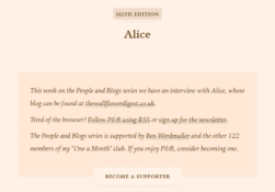 20251016 Digest / People & Blogs