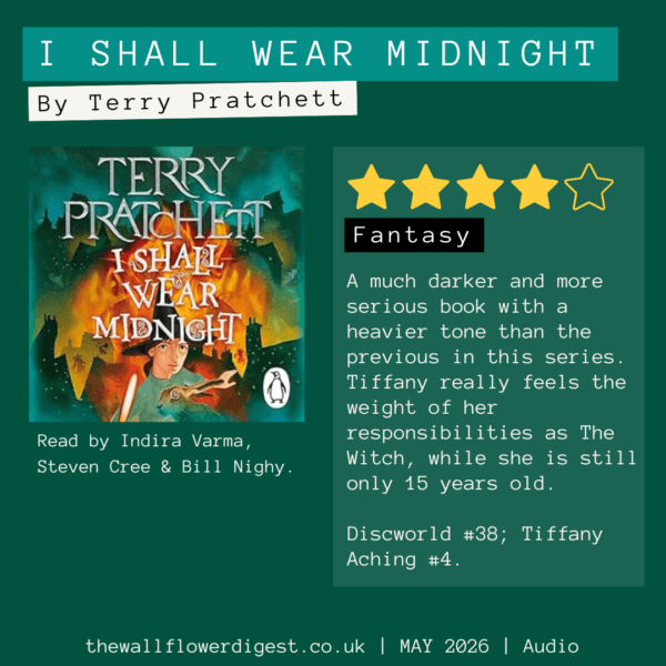I Shall Wear Midnight by Terry Pratchett Tiffany Aching #4 4/5 Stars
