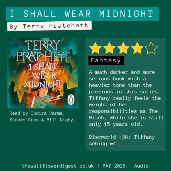 I Shall Wear Midnight by Terry Pratchett Tiffany Aching #4 4/5 Stars