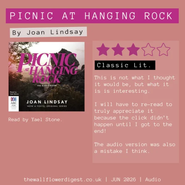 Picnic at Hanging Rock by Joan Lindsay